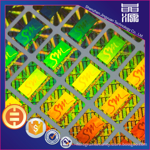 Gold PET Anti-counterfeit Hologram Label Seal